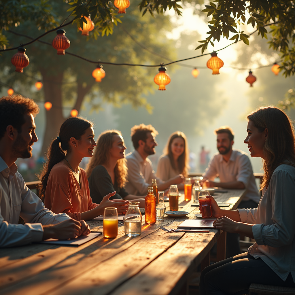 people sitting in a park