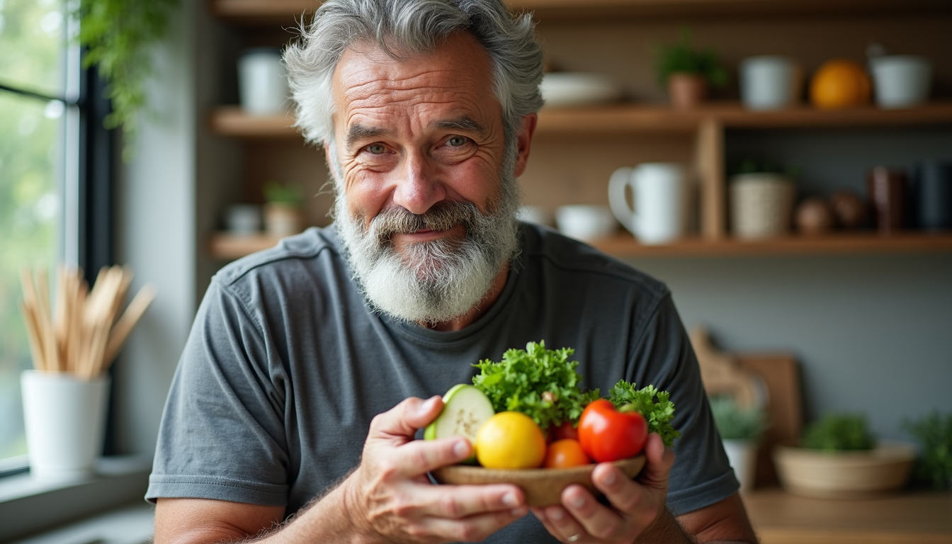 What changes in a man's nutrition needs with age